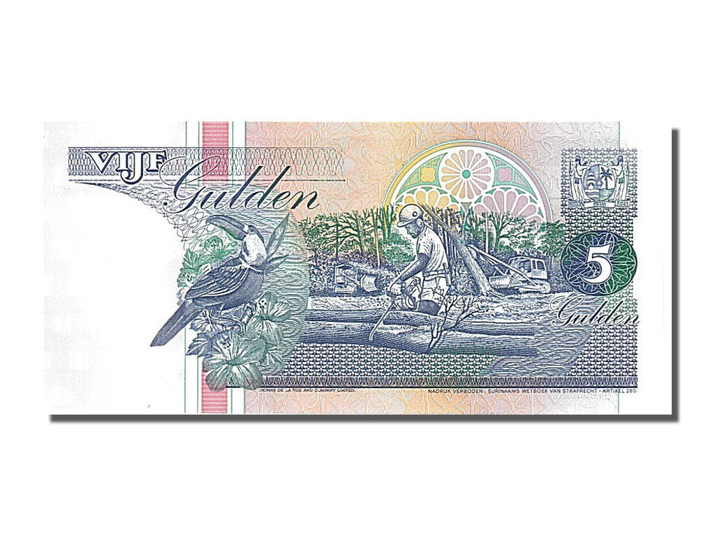 Billete, 5 Gulden, 1998, Surinam, 1998-02-10, UNC