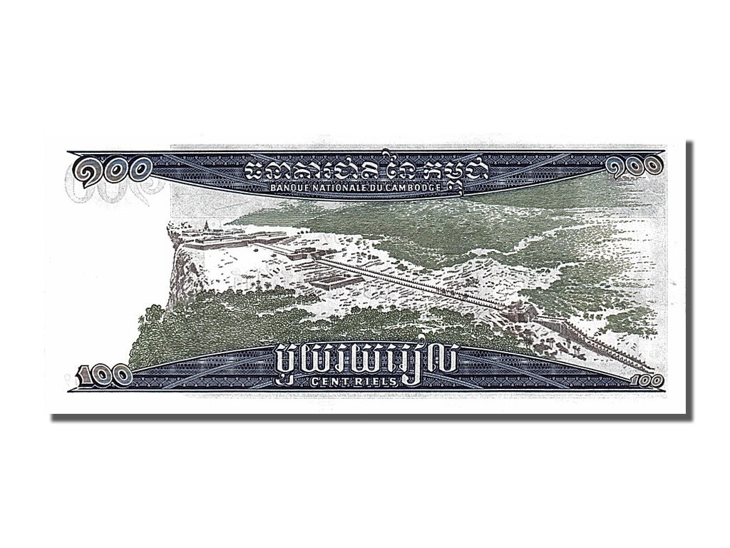 Biljet, Cambodja, 100 Riels, 1963, NIEUW