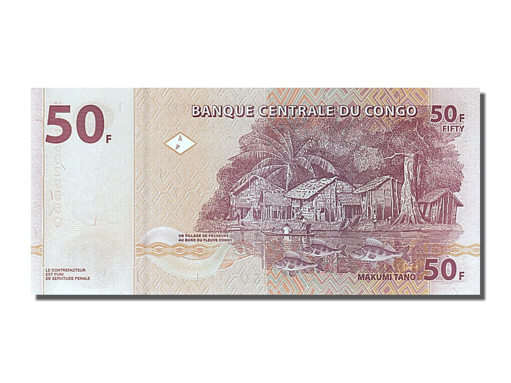 Banknote, Congo Democratic Republic, 50 Francs, 2007, 2007-07-31, UNC(65-70)