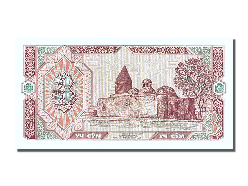 Geldschein, Uzbekistan, 3 Sum, 1994, UNZ