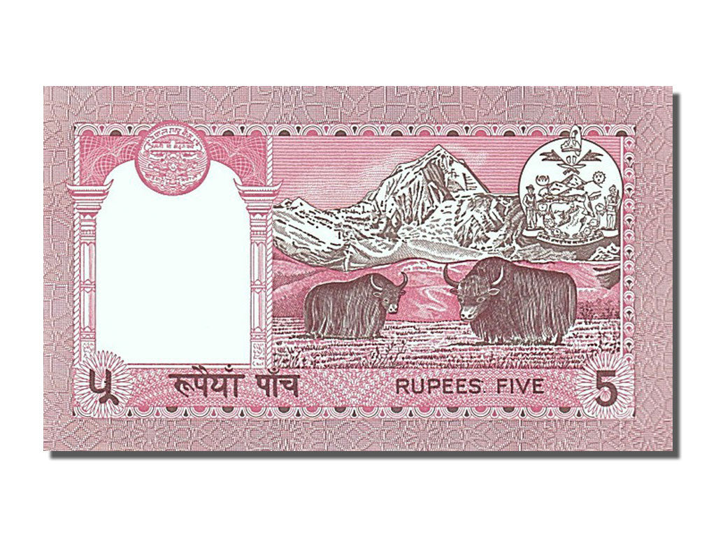 Billet, Népal, 5 Rupees, 2002, NEUF