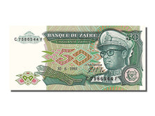 Banknote, Zaire, 50 Zaïres, 1988, 1988-06-30, UNC(65-70)