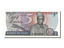 Banknote, Zaire, 5 Zaïres, 1985, 1985-11-24, UNC(63)