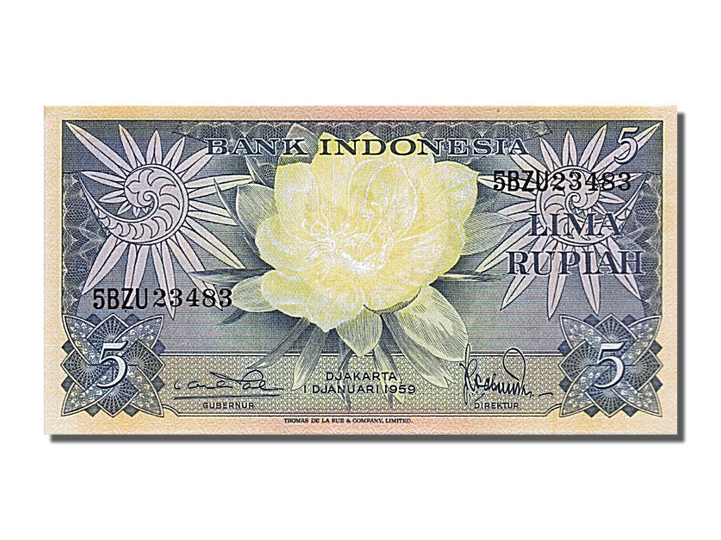 Banknote, Indonesia, 5 Rupiah, 1959, 1959-01-01, UNC(65-70)