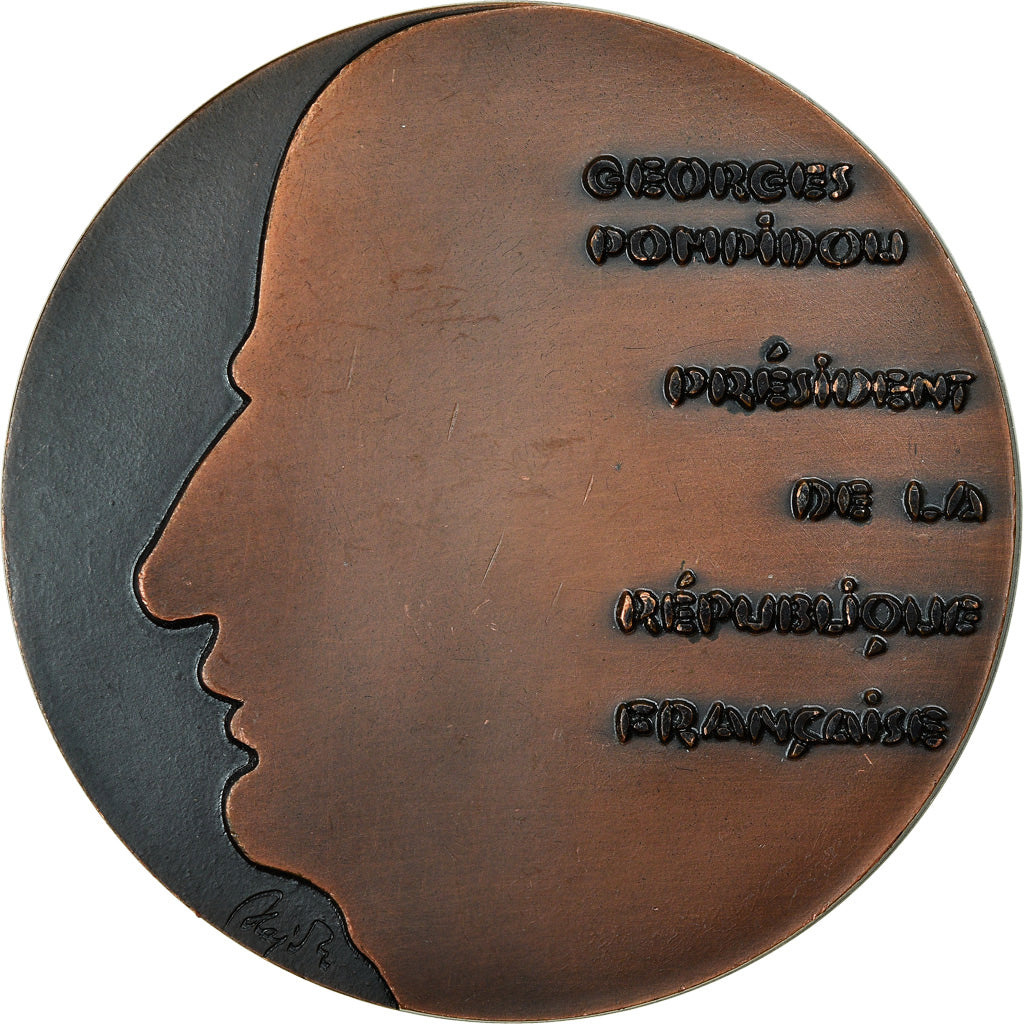 França, Medal, Georges Pompidou, Président de la République Française
