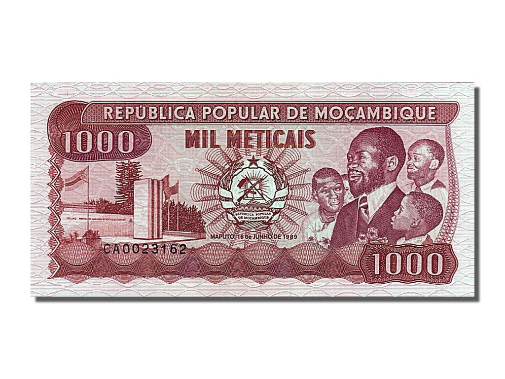 Banknote, Mozambique, 1000 Meticais, 1989, 1989-06-16, UNC(65-70)