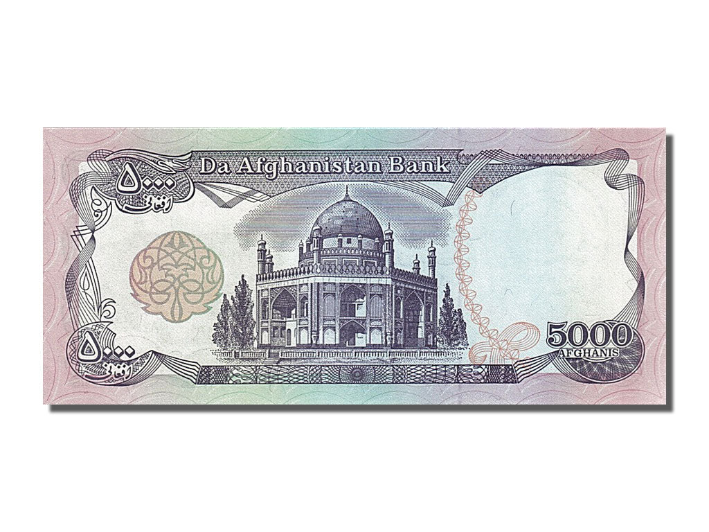 Billet, Afghanistan, 5000 Afghanis, 1993, NEUF