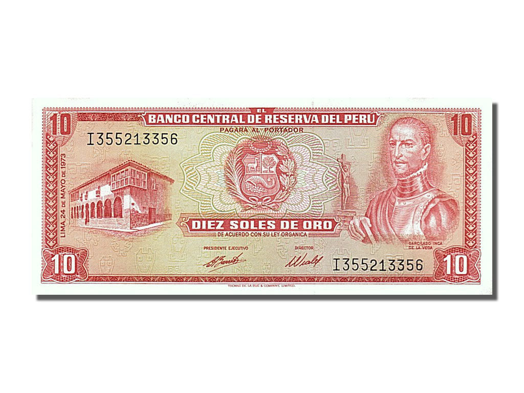 Banknote, Peru, 10 Soles De Oro, 1973, 1973-05-24, UNC(65-70)