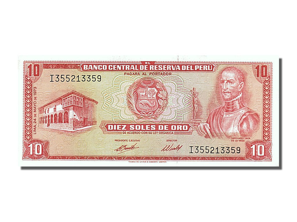 Banknote, Peru, 10 Soles De Oro, 1973, 1973-05-24, UNC(65-70)