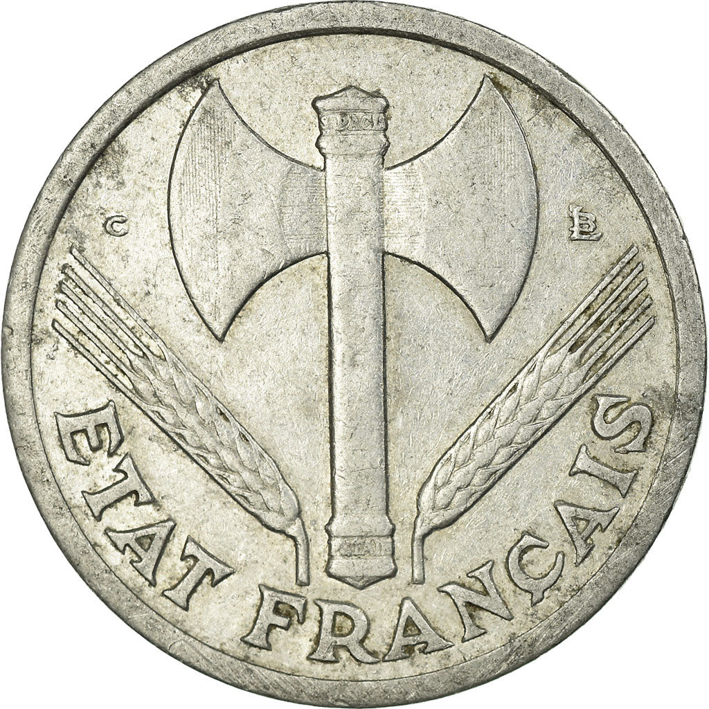 France, 1 Franc, Bazor, 1944, Castelsarrasin, Aluminum, EF(40-45), Gadoury:471