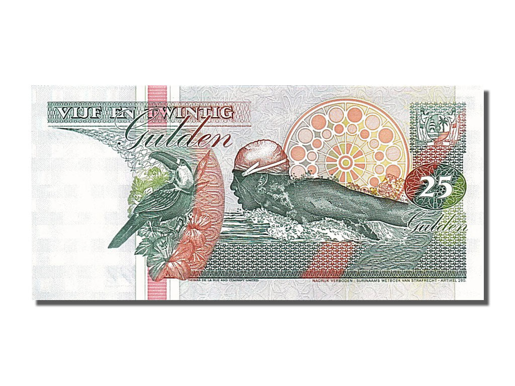Banknote, Suriname, 25 Gulden, 1998, 1998-02-10, UNC(65-70)