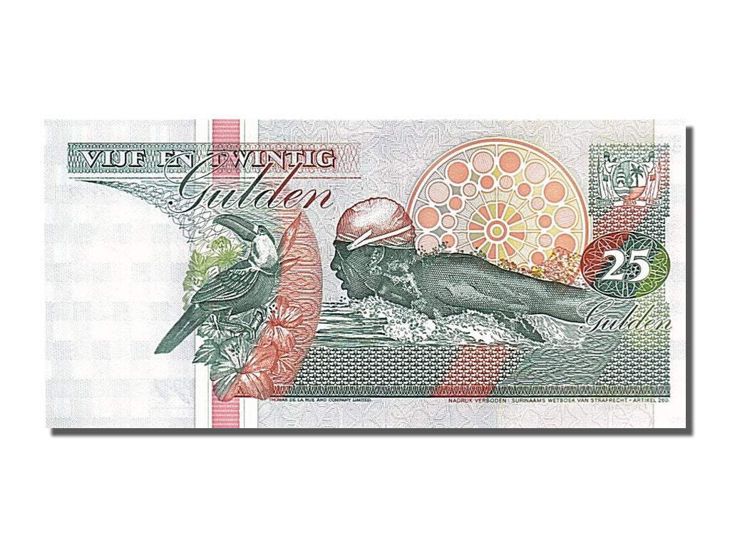 Banknot, Suriname, 25 Gulden, 1998, 1998-02-10, UNC(65-70)