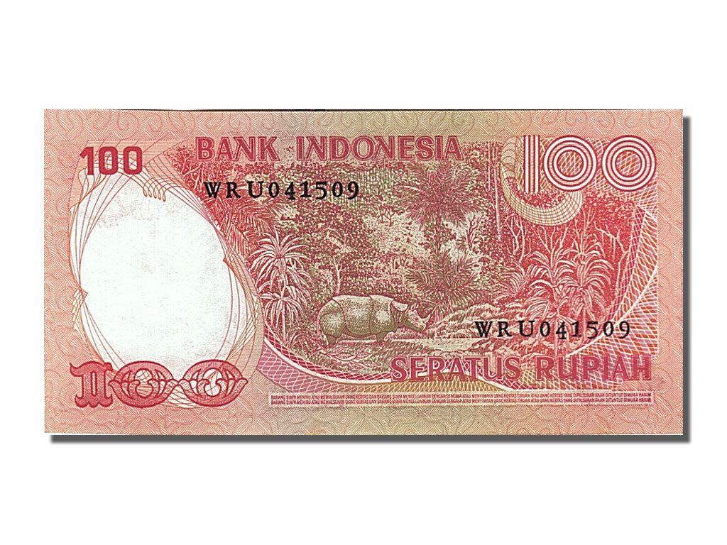 Geldschein, Indonesien, 100 Rupiah, 1977, UNZ