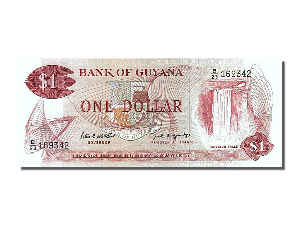 Geldschein, Guyana, 10 Dollars, 1989, UNZ