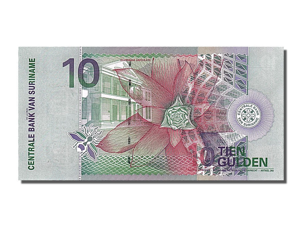Banknote, Suriname, 10 Gulden, 2000, 2000-01-01, UNC(65-70)