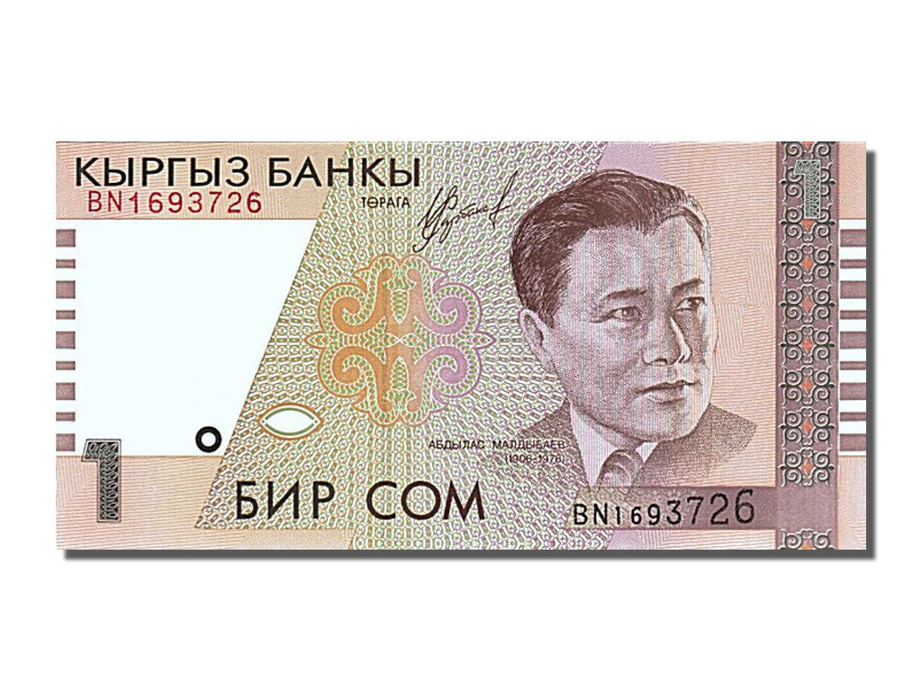 Banknote, KYRGYZSTAN, 1 Som, 1999, UNC(65-70)