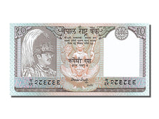 Geldschein, Nepal, 10 Rupees, 1985, UNZ