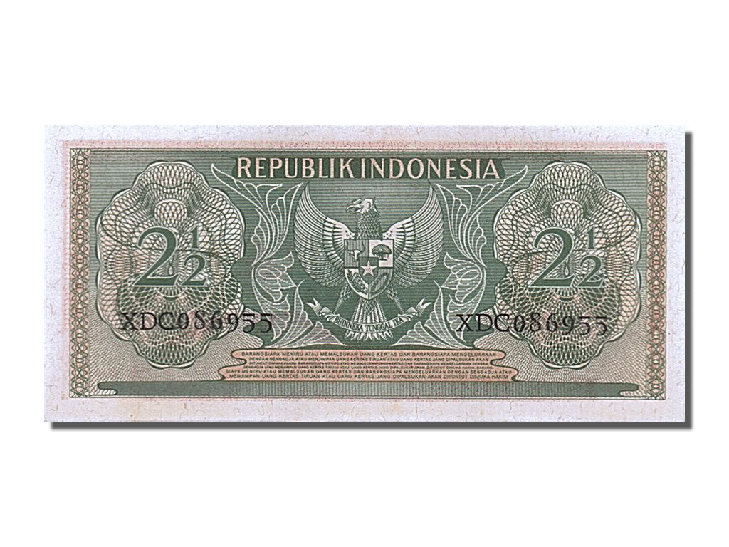 Banknote, Indonesia, 2 1/2 Rupiah, 1956, UNC(65-70)