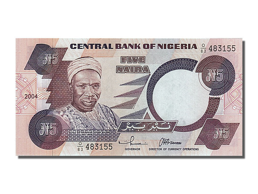 Geldschein, Nigeria, 5 Naira, 2004, UNZ