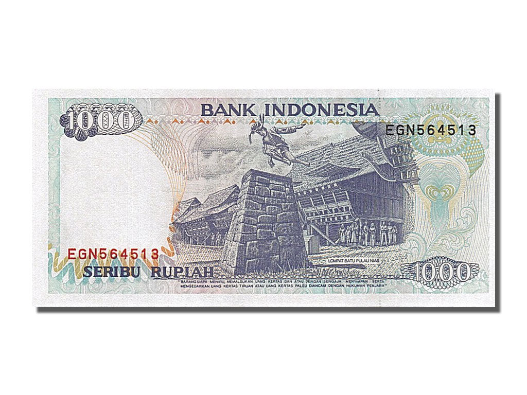 Geldschein, Indonesien, 1000 Rupiah, 1992, UNZ
