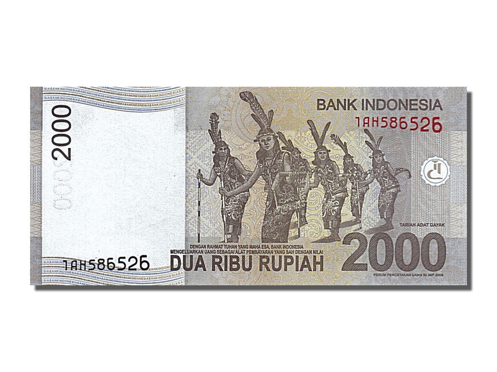 Biljet, Indonesië, 2000 Rupiah, 2009, NIEUW