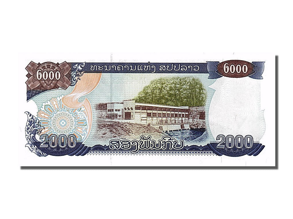 Biljet, Laos, 2000 Kip, 2003, NIEUW