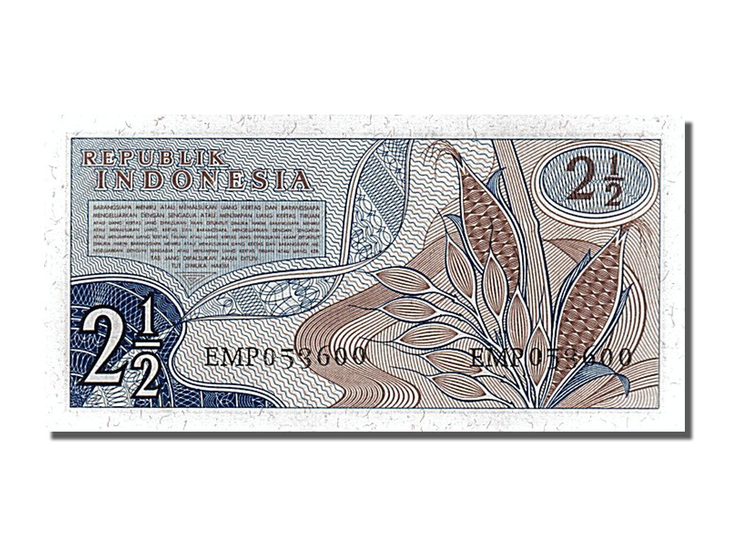 Banknote, Indonesia, 2 1/2 Rupiah, 1961, UNC(65-70)