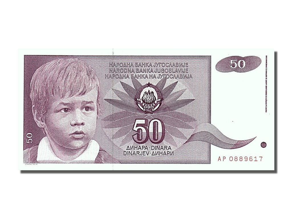 Billete, 50 Dinara, 1990, Yugoslavia, 1990-06-01, UNC