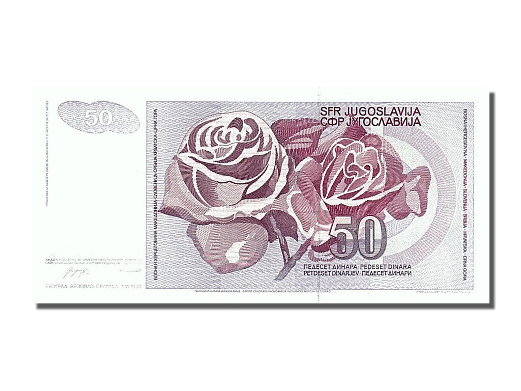 Billete, 50 Dinara, 1990, Yugoslavia, 1990-06-01, UNC