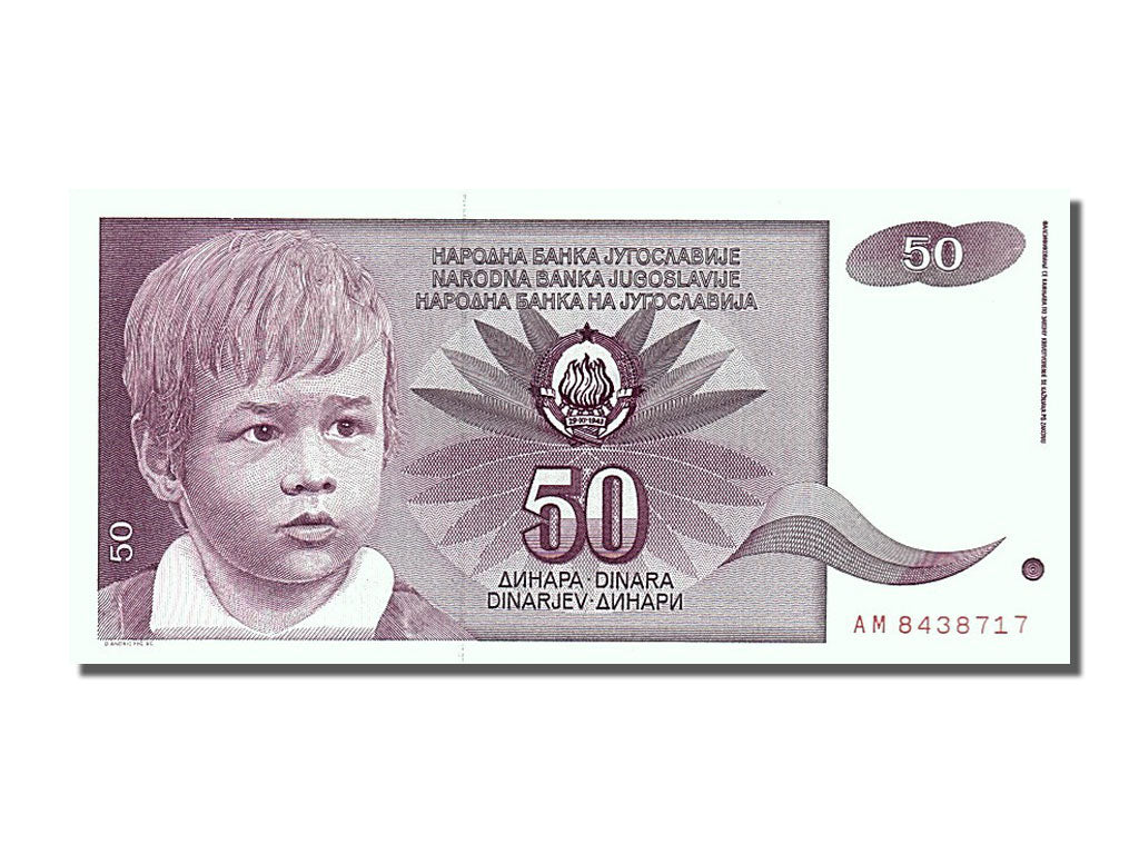 Banknote, Yugoslavia, 50 Dinara, 1990, 1990-06-01, UNC(65-70)