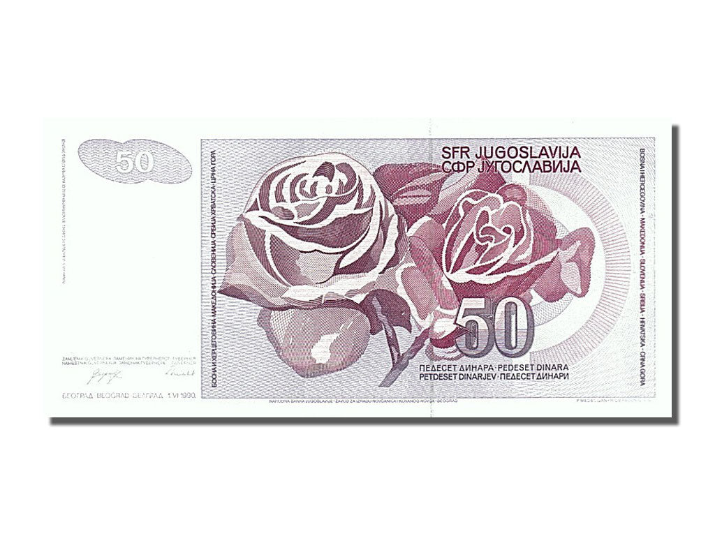 Banknote, Yugoslavia, 50 Dinara, 1990, 1990-06-01, UNC(65-70)