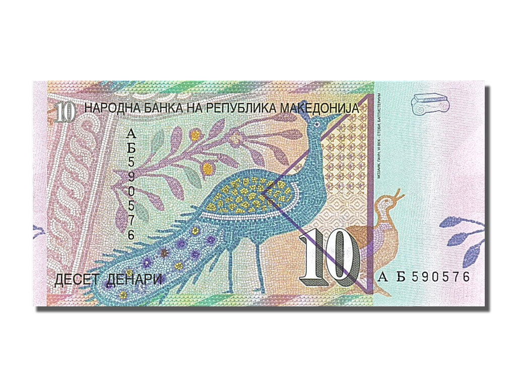 Billet, Macédoine, 10 Denari, 1996, 1996-09-08, NEUF