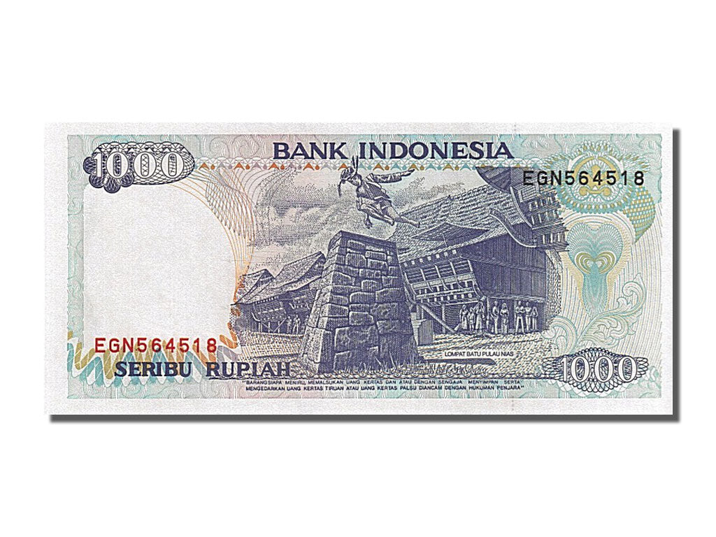 Billete, 1000 Rupiah, 1992, Indonesia, UNC
