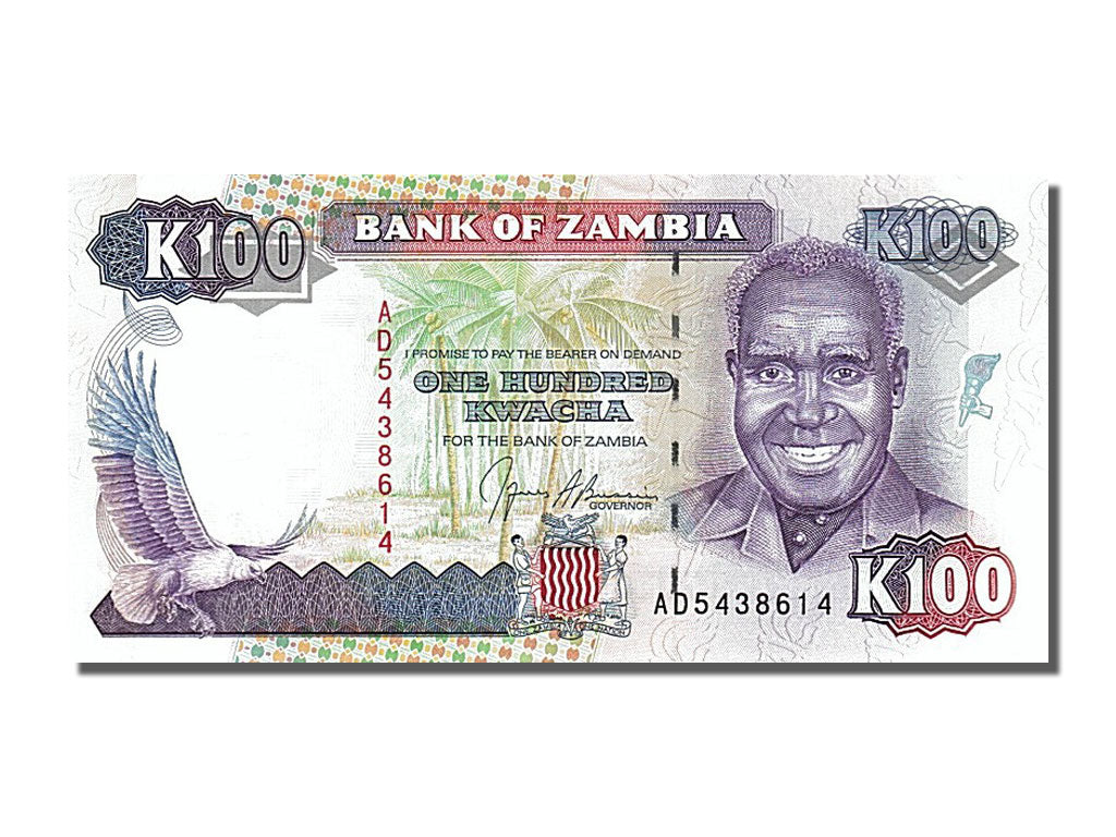 Banknote, Zambia, 100 Kwacha, 1991, UNC(65-70)