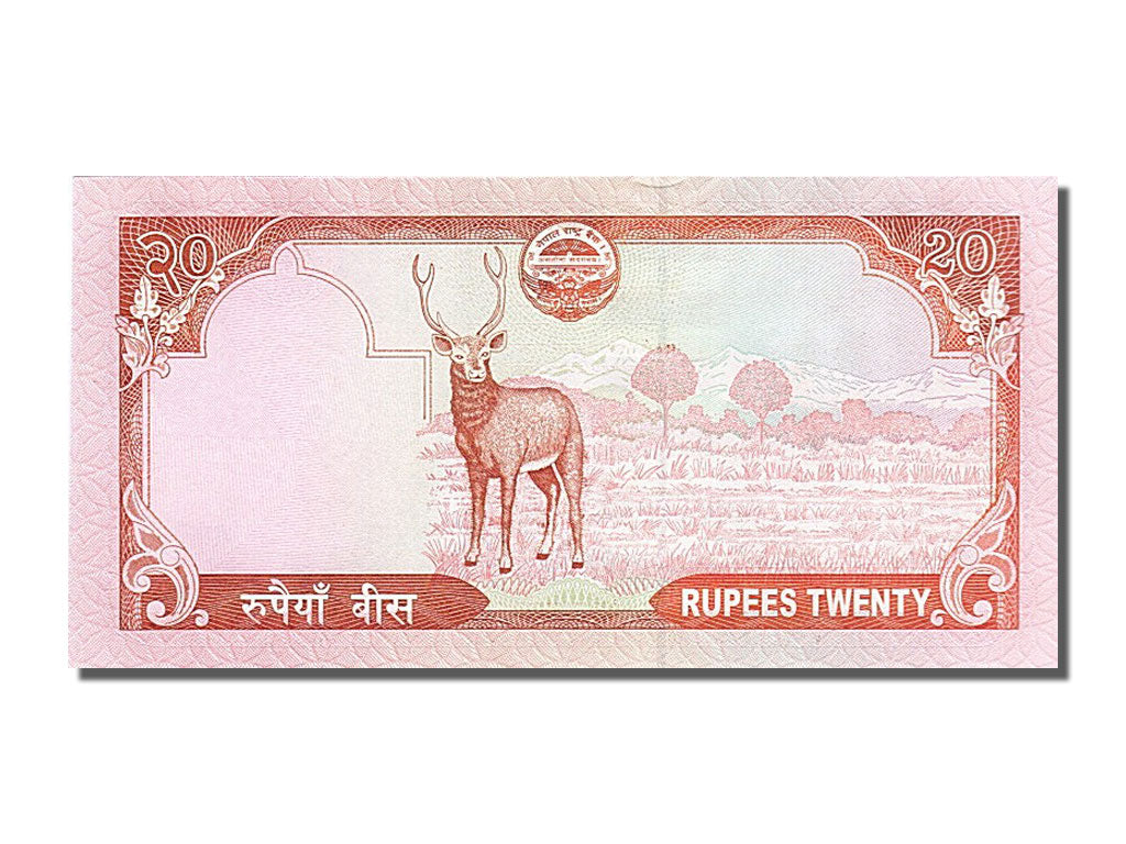 Banknot, Nepal, 20 Rupees, 2008, AU(55-58)