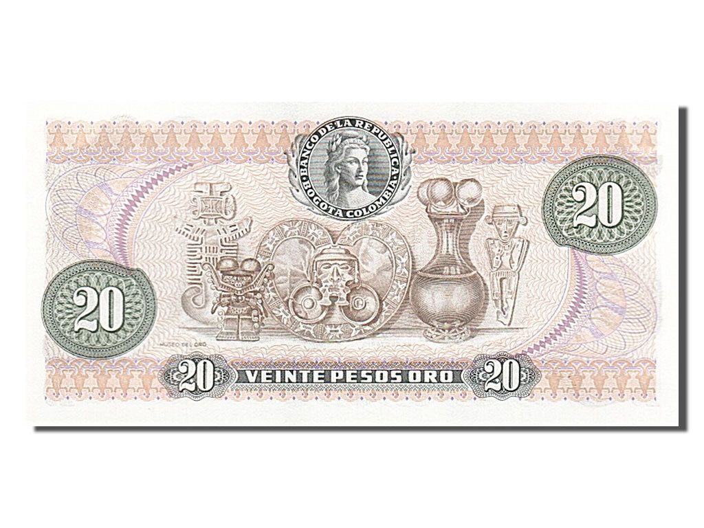 Billet, Colombie, 20 Pesos Oro, 1983, 1983-01-01, NEUF
