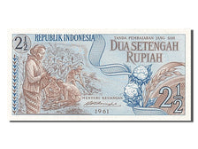 Billet, Indonésie, 2 1/2 Rupiah, 1961, NEUF