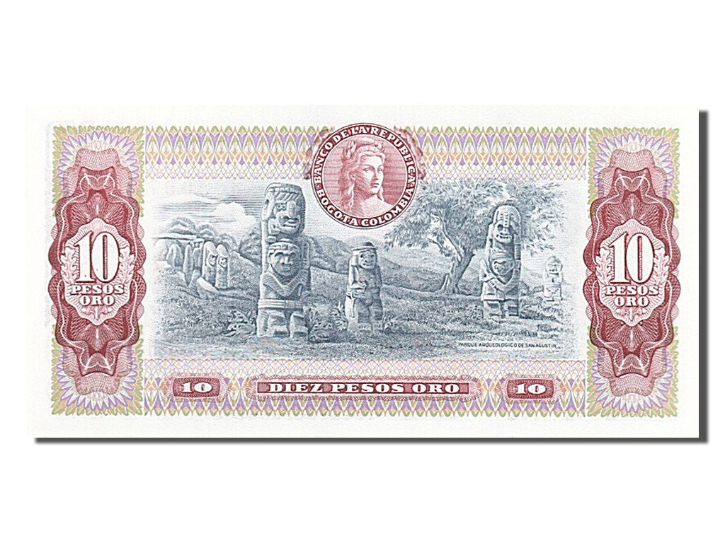 Banknote, Colombia, 10 Pesos Oro, 1980, 1980-08-07, UNC(65-70)