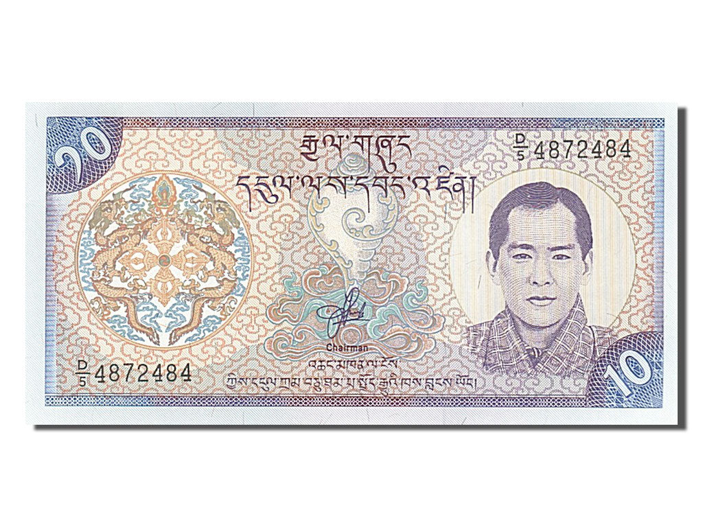 Billete, 10 Ngultrum, 2000, Bután, UNC