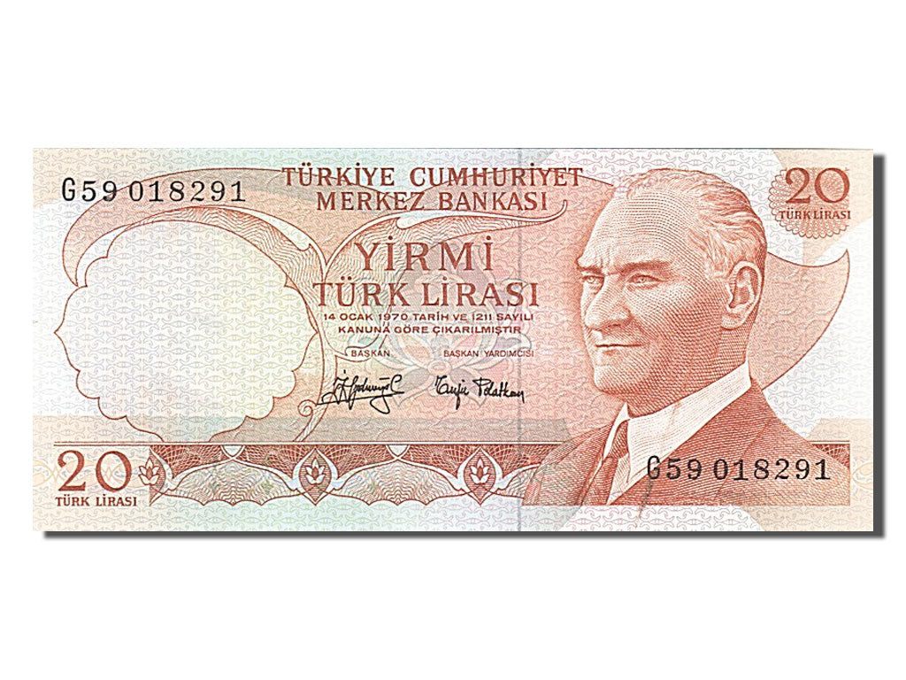 Banknote, Turkey, 20 Lira, 1974, UNC(65-70)