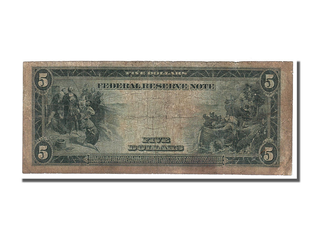 Estados Unidos, Five Dollars, Lincoln, BC