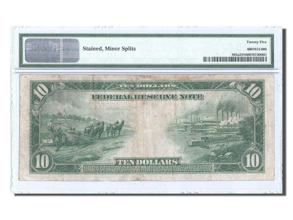 Vereinigte Staaten, Ten Dollars, 1914, S, PMG, VF25