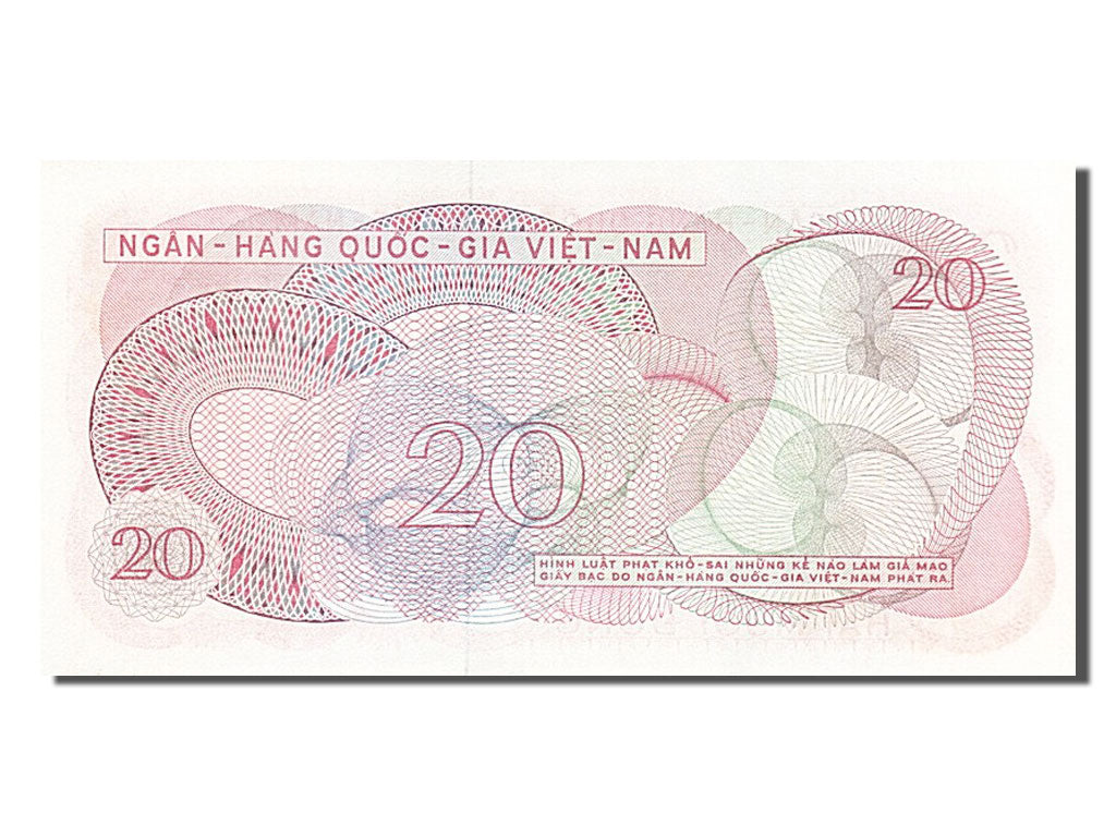 Banknot, Południowy Wiet Nam, 20 Dông, 1969, UNC(65-70)