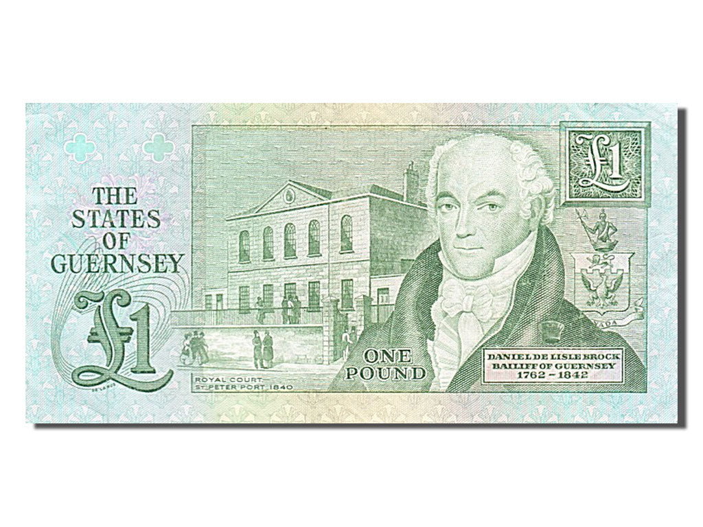 Banknote, Guernsey, 1 Pound, 1980, AU(50-53)