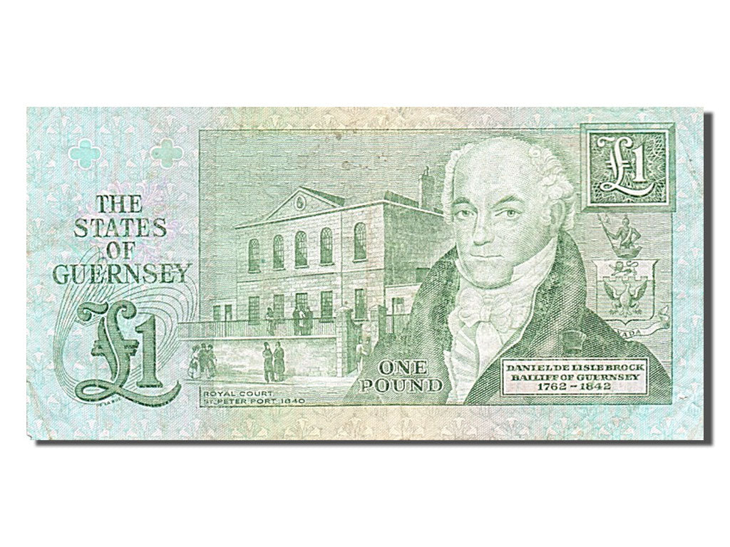 Banknote, Guernsey, 1 Pound, 1980, EF(40-45)