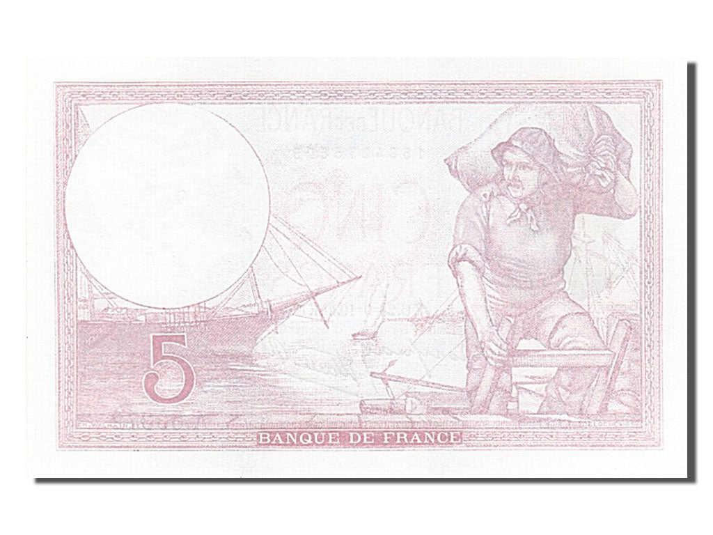 Banknote, France, 5 Francs, 5 F 1917-1940 ''Violet'', 1939, 1939-09-28