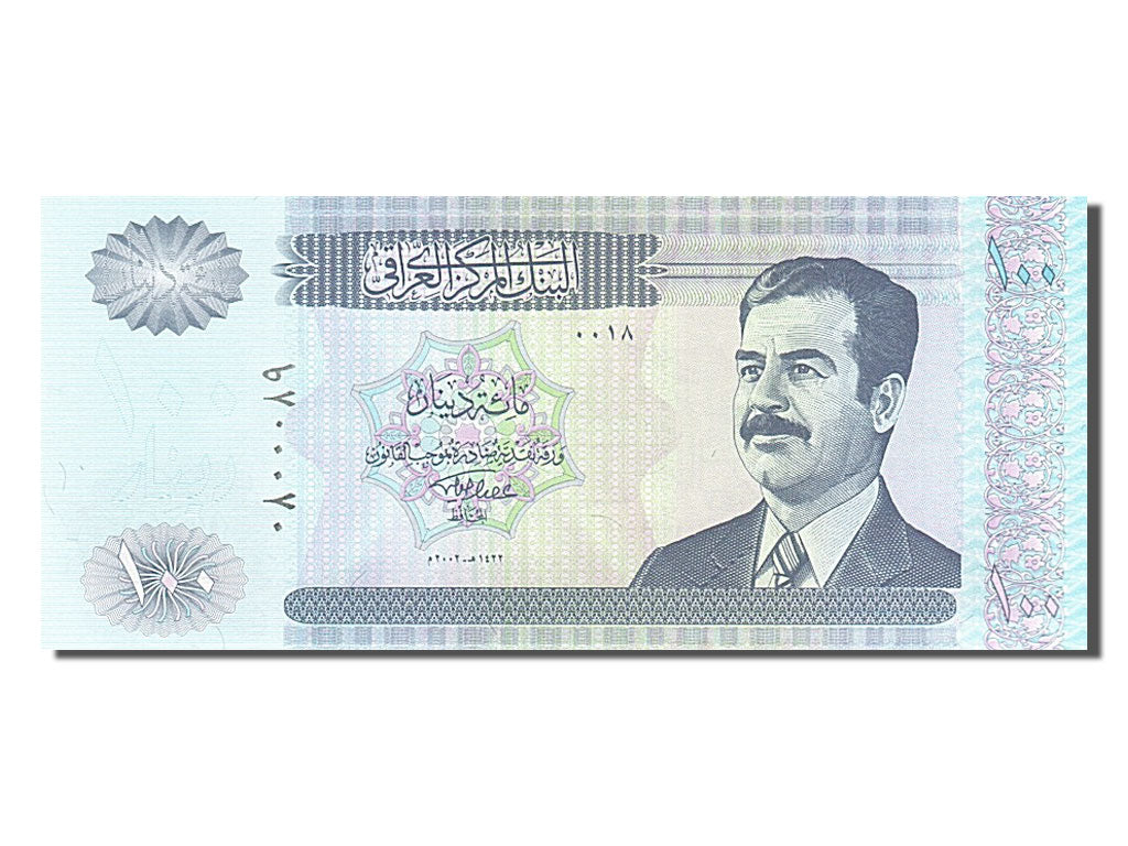 Billete, 100 Dinars, 2002, Iraq, UNC