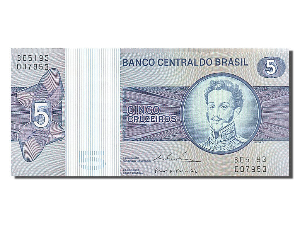 Banknote, Brazil, 5 Cruzeiros, 1974, UNC(65-70)