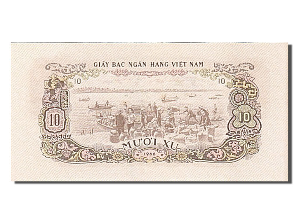 Biljet, Zuid Viëtnam, 10 Xu, 1966, NIEUW