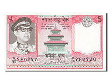 Geldschein, Nepal, 5 Rupees, 1974, UNZ